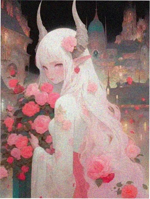 赛博朋克电影霓虹废墟海报